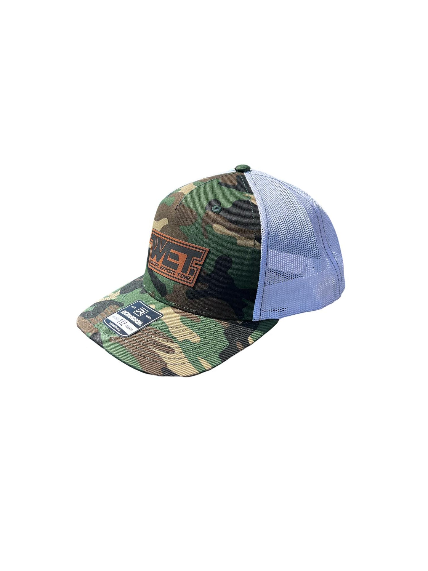 Founders Edition WET. Hat - Green Camo / White