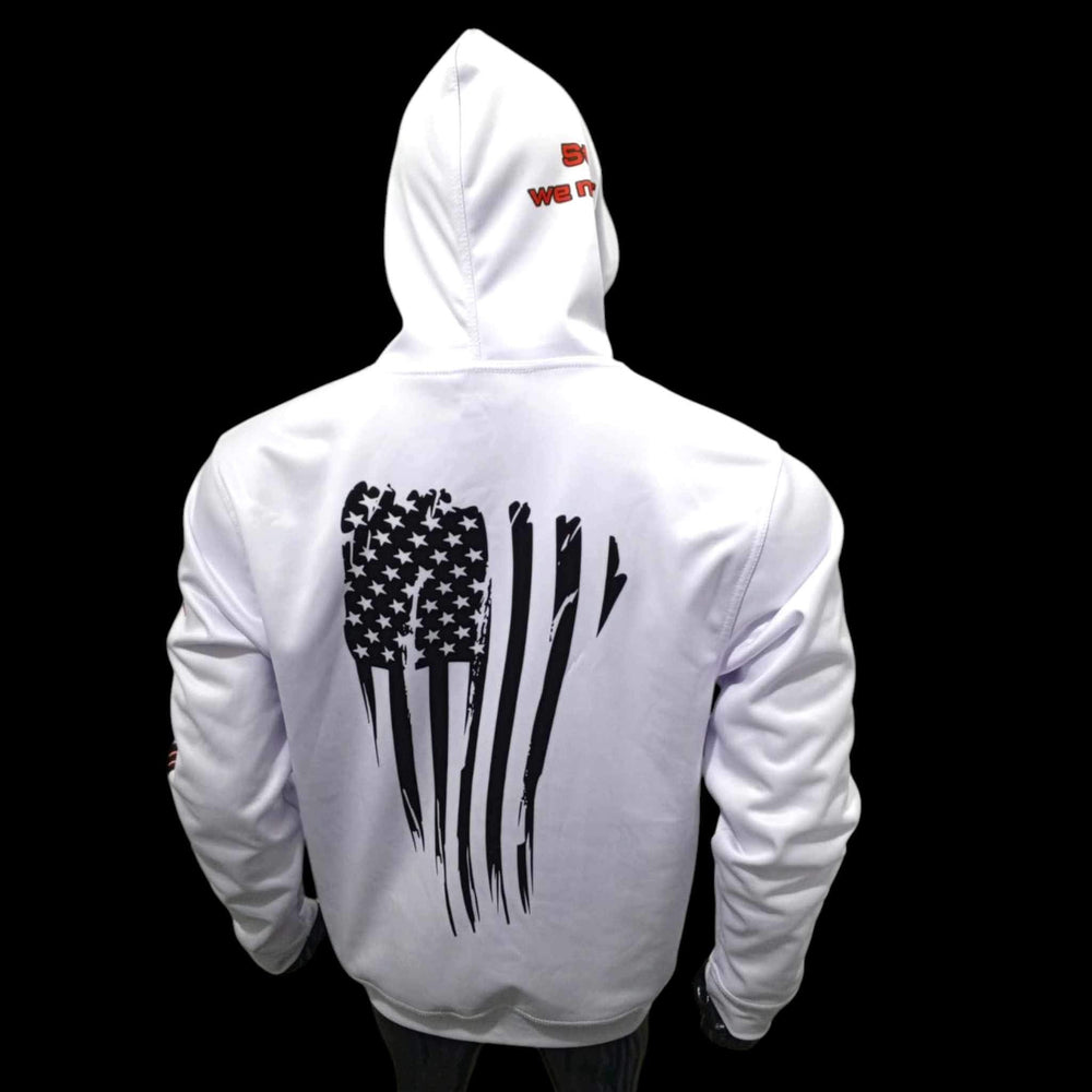 White Valor Series Vet. Hoodie - Back